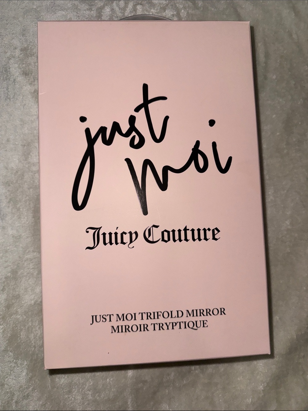 Juicy Couture Soft Pink Trifold Makeup Mirror